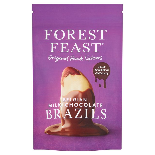Forest Feast Belgian Milk Chocolate Brazils, 120g