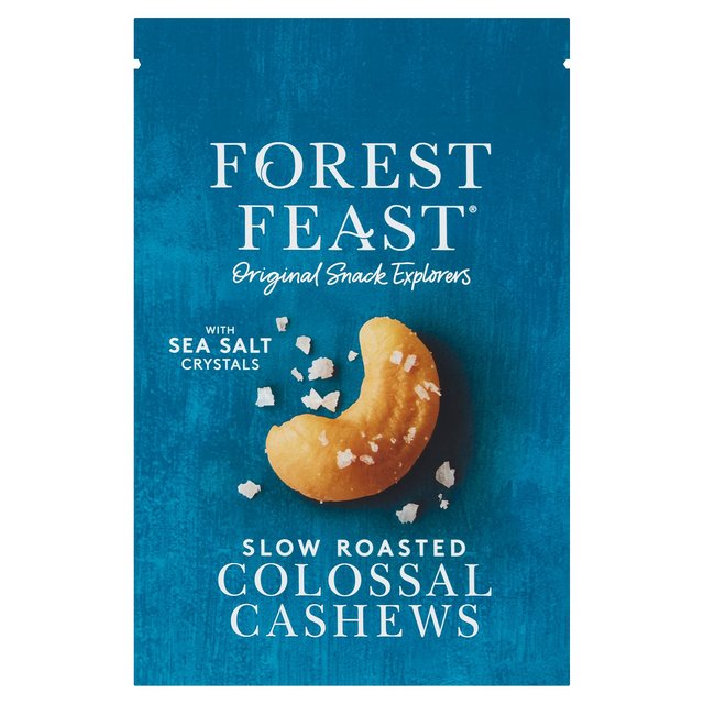 Forest Feast Slow Roast Sea Salt Colossal Cashews, 120g