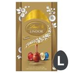 Lindt LINDOR Milk Chocolate Large Easter Egg with Assorted Mini Eggs 