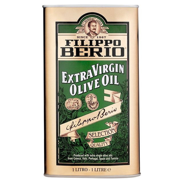 Filippo Berio Tin Extra Virgin Olive Oil, 1L