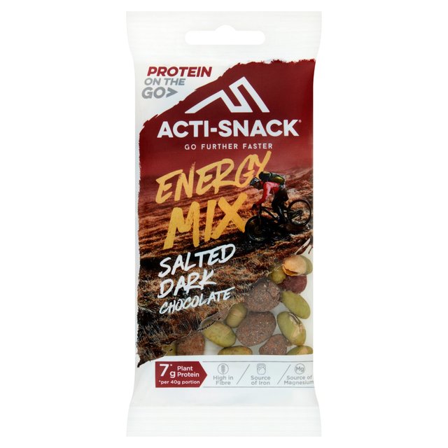 Acti-Snack Salted Dark Chocolate Energy Mix, 40g