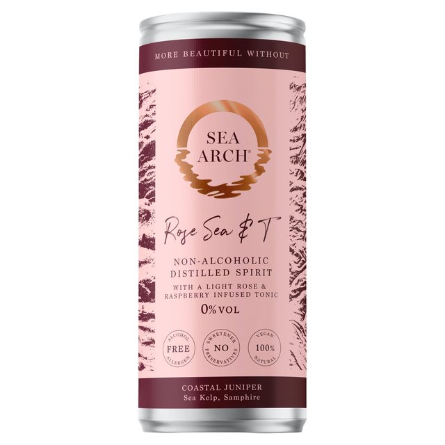 Taste of The West Sea Arch Sea & Tonic Rose & Raspberry Ready-to-Drink, 25cl