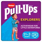 Huggies Pull-Ups Explorers Boys Nappy Pants, Size 4-5+ (1.5-3 Yrs)