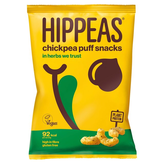 Hippeas Chickpea Puffs, In Herbs We Trust, 78g