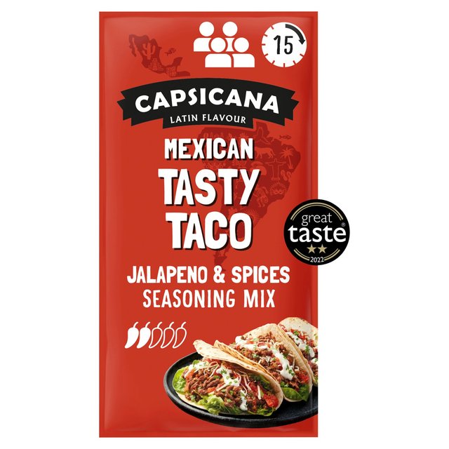 Capsicana Mexican Tasty Taco Seasoning Mix Medium/Mild, 28g