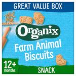 Organix Farm Animal Biscuits, 12 mths Value Box