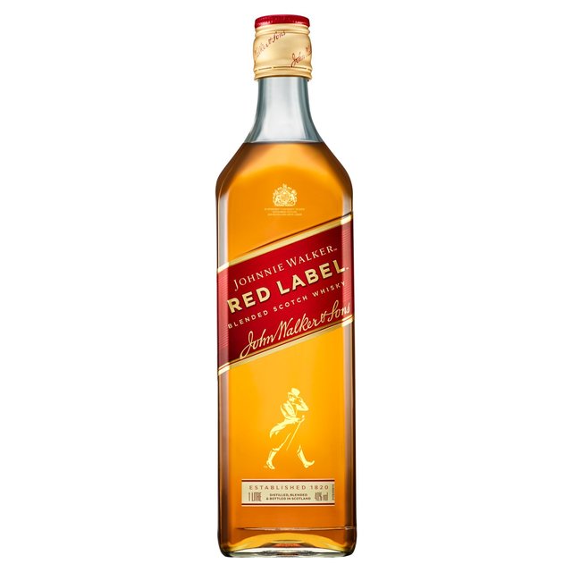 Johnnie Walker Red Label Blended Scotch Whisky, 1L