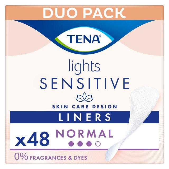 Lights by Tena Incontinence Liners, 48 Per Pack