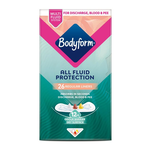 Bodyform Dailies Extra Protection Normal Panty Liners, 26 Per Pack