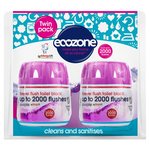 Ecozone Forever Flush Twin Pack up to 2000 Flushes Toilet Block - Purple