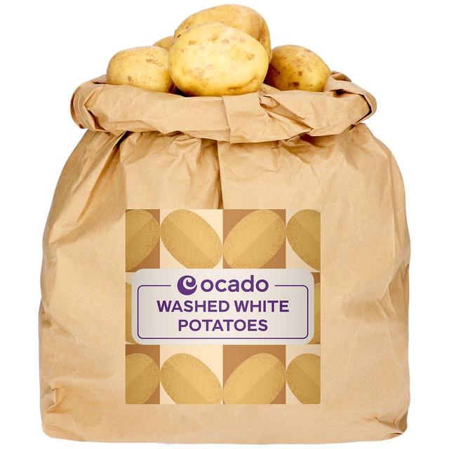 Ocado Washed British White Potatoes Sack, 5kg