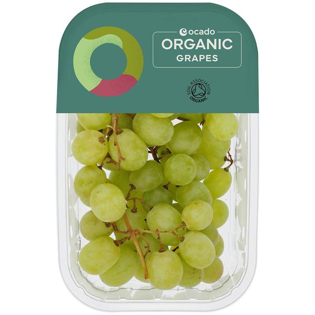 Ocado Organic Green Grapes, 400g