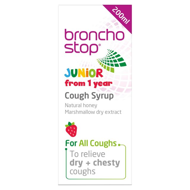 Bronchostop Junior Cough Syrup, 200ml