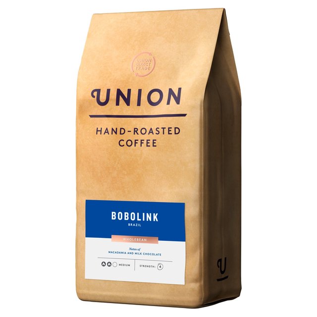 Union Hand-Roasted Coffee Bobolink Wholebean, 500g