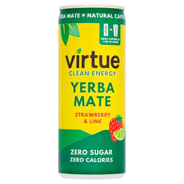 Virtue Yerba Mate Energy Strawberry & Lime, 250ml