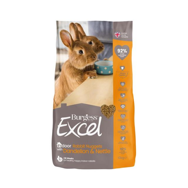 Burgess Excel Indoor Rabbit Nuggets, 10kg