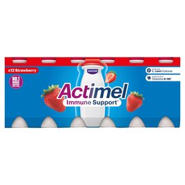 Actimel Strawberry Cultured Yoghurt Drink | Ocado