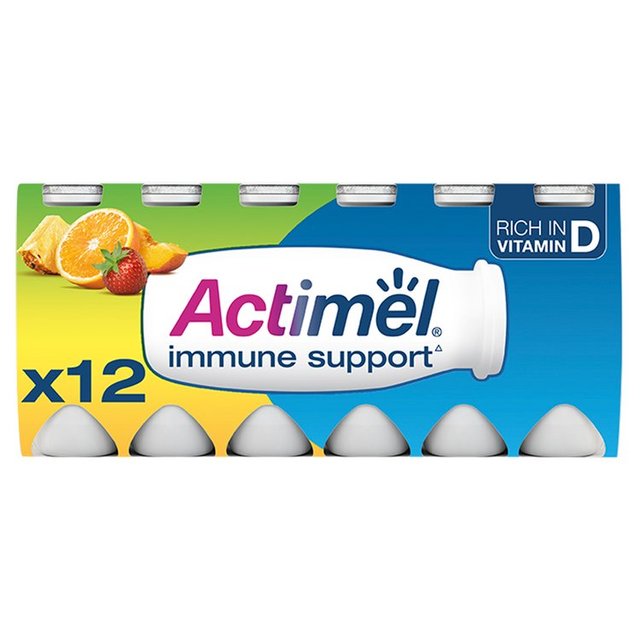 Actimel Multifruit Cultured Yoghurt Drink, 12 x 100g