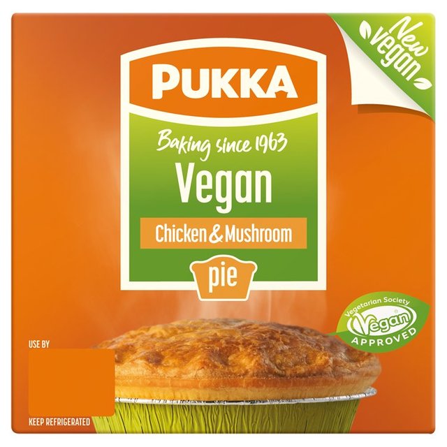 Pukka Pies Vegan Chicken and Mushroom, 210g