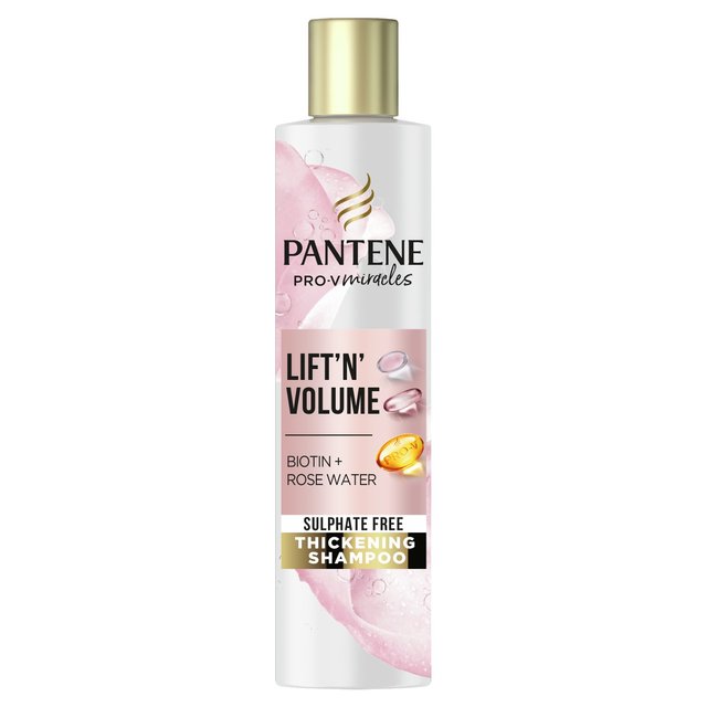 Pantene Pro-V Lift & Volume Sulphate Free Shampoo With Biotin & Rose Water, 225ml