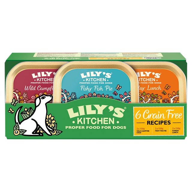 Lily’s Kitchen Dog Grain Free Dinners Multipack, 6 x 150g