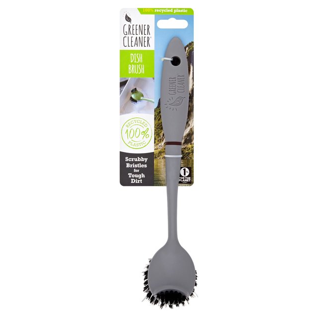 Greener Cleaner 100% Recycled Plastic Dish Brush Slate Grey, One Size