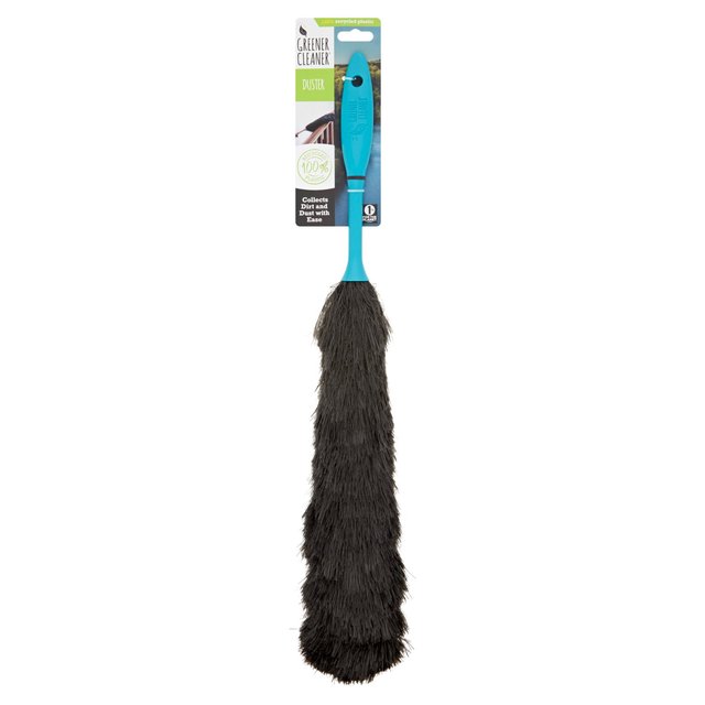 Greener Cleaner 100% Recycled Plastic Duster Turquoise, One Size