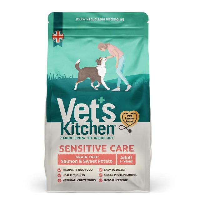 Vet’s Kitchen Grain Free Adult Dry Dog Food Salmon & Sweet Potato, 2.2kg