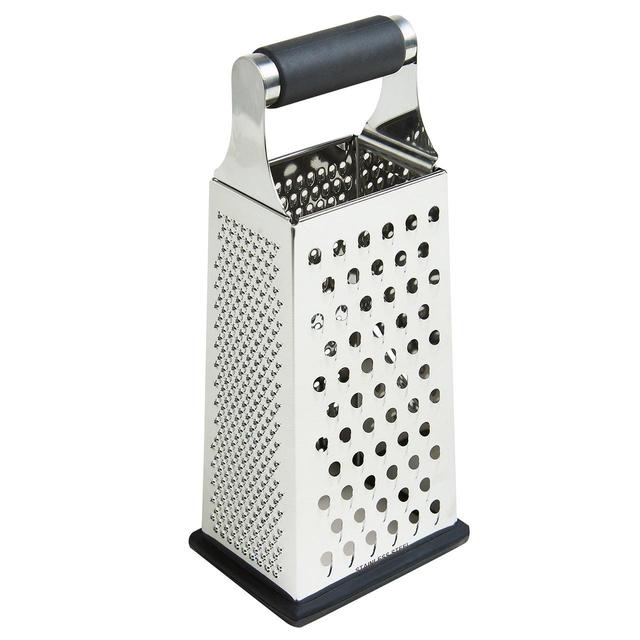 M & S SS 24cm 4 Sided Grater Silver Mix