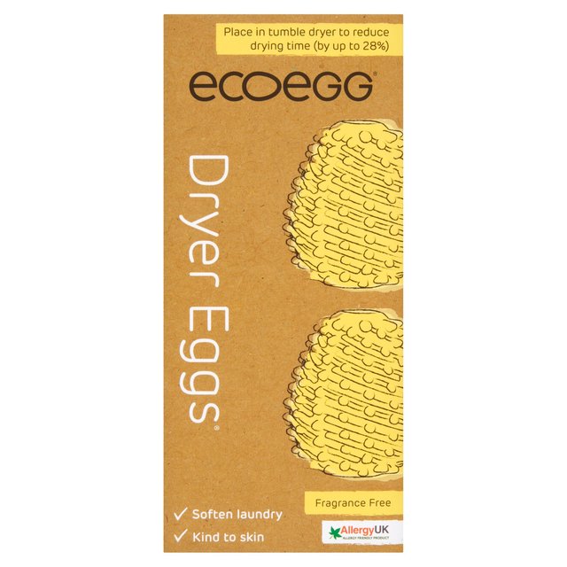 Ecoegg Dryer Egg Fragrance Free, 2 Per Pack