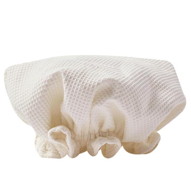 M & S Organic Cotton Shower Cap, White