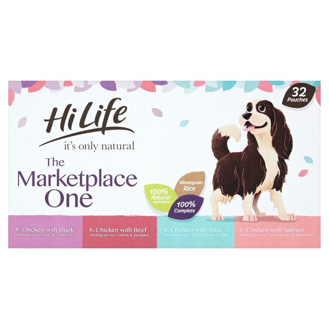 HiLife It’s Only Natural Complete Wet Dog Food, The Marketplace One, 32 x 150g