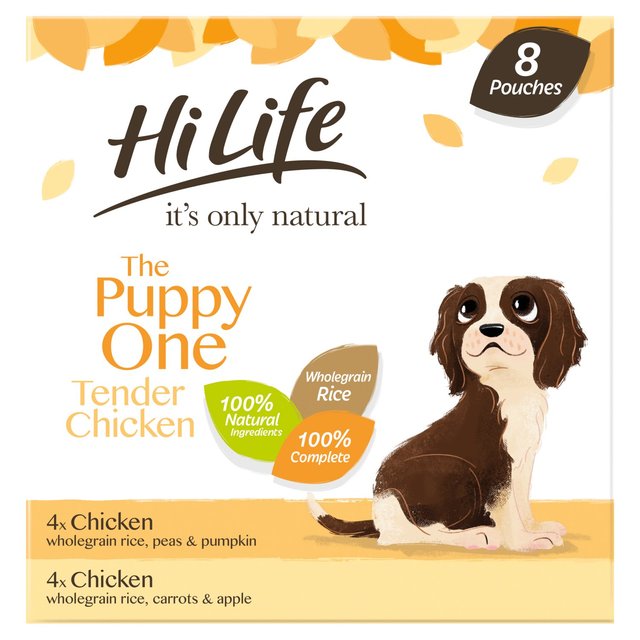 HiLife It’s Only Natural Wet Complete Dog Food, The Puppy One, 8 x 150g