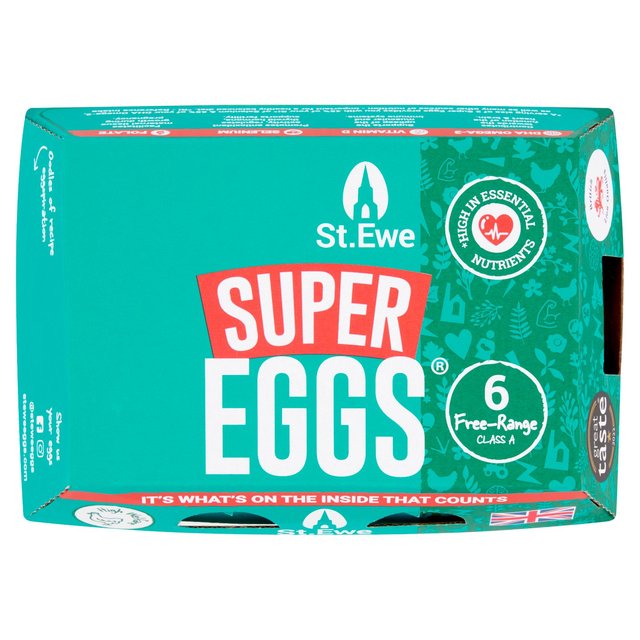 St. Ewe Free Range Super Eggs, 6 Per Pack