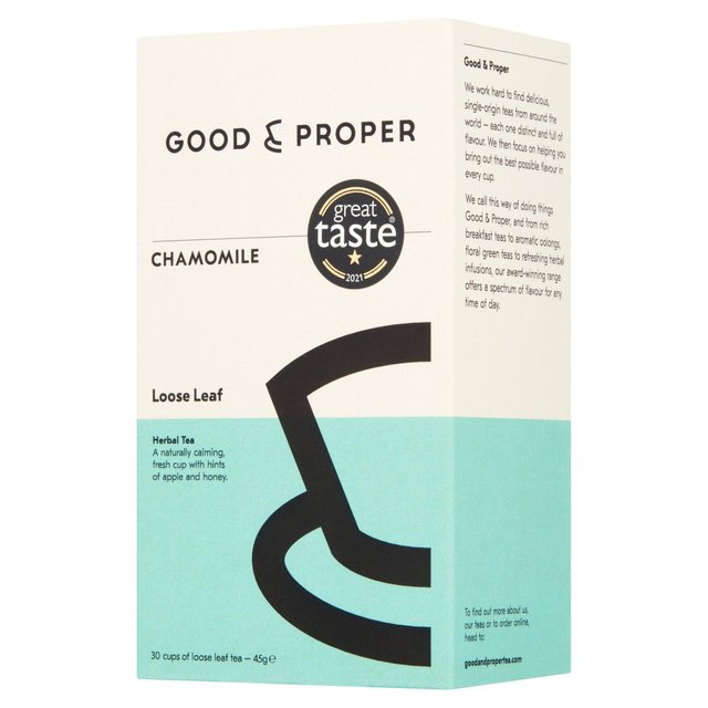 Good & Proper Tea, Loose Leaf Chamomile Tea, 45g