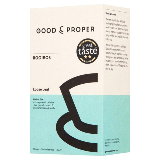 Good & Proper Tea, Loose Leaf Rooibos Tea, 75g