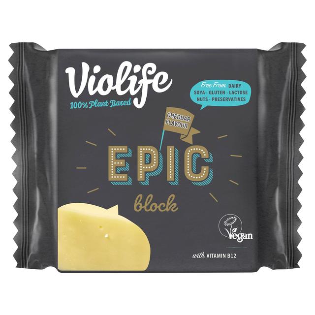 Violife Epic Mature Cheddar Flavoured Block, 200g