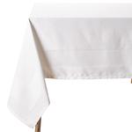 M&S Nova Non Iron Cotton Tablecloth, Large, White