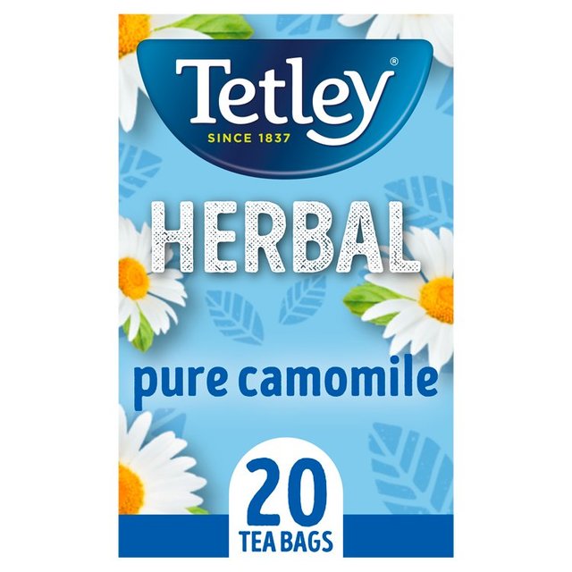 Tetley Herbal Pure Camomile Tea Bags, 20 Per Pack