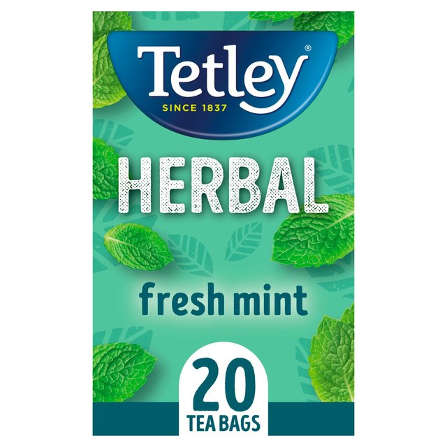 Tetley Herbal Fresh Mint Tea Bags, 20 Per Pack