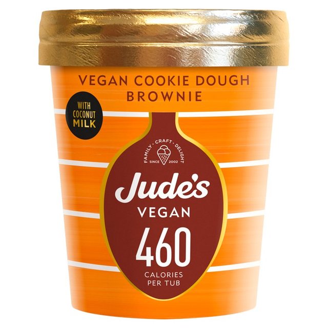 Jude’s Lower Calorie Vegan Cookie Dough Brownie, 460ml
