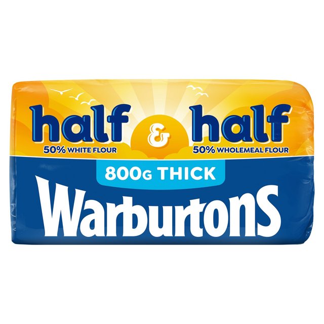 Warburtons Half & Half Thick, 800g