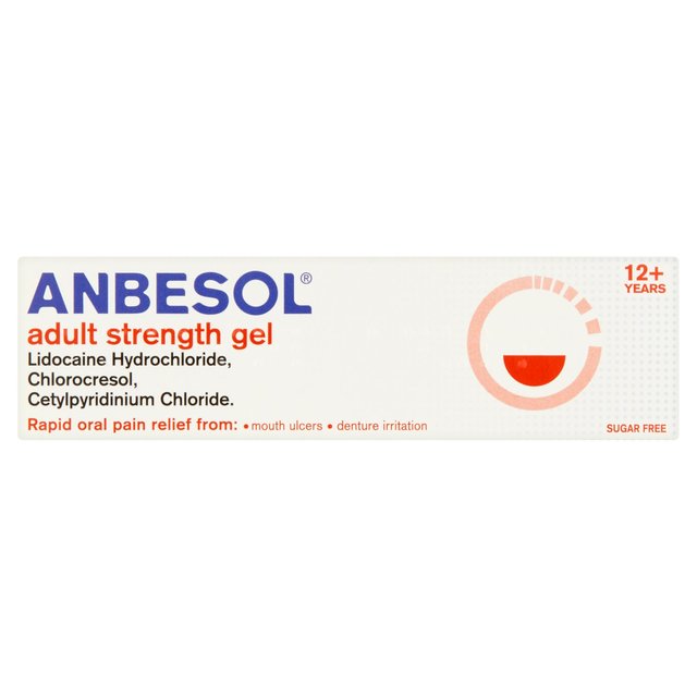 Anbesol Adult Strength Gel, 10g