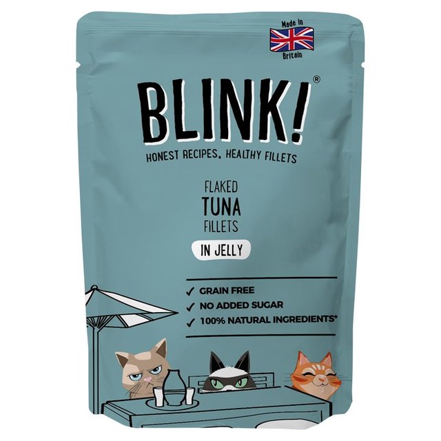 Blink Flaked Tuna Fillets Wet Cat Food Pouch, 85g