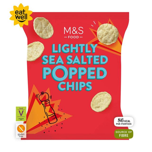 M & S Lightly Salted Popped Potato Chips, 80g