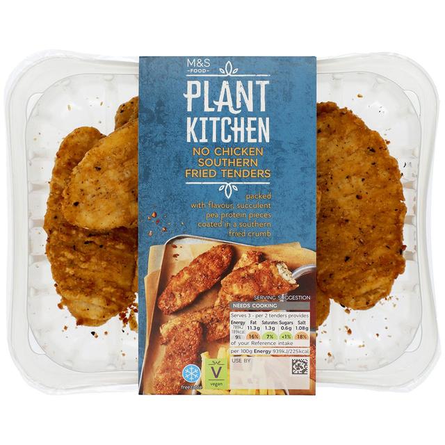 M & S Plant Kitchen No Chicken Southern Fried Tenders, 252g