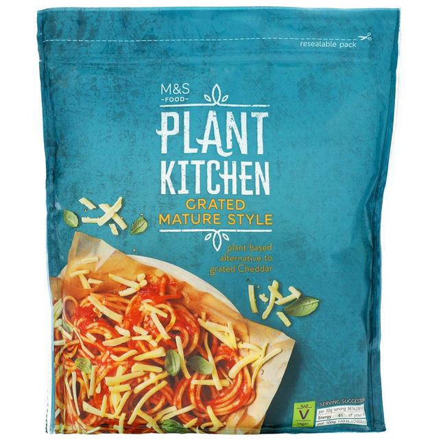 M & S Plant Kitchen Non-Dairy Grated Mature Cheddar, 200g