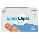 WaterWipes Baby Wipes Sensitive Newborn Plastic Free Wipes 720 Wipes  12 x 60 per pack