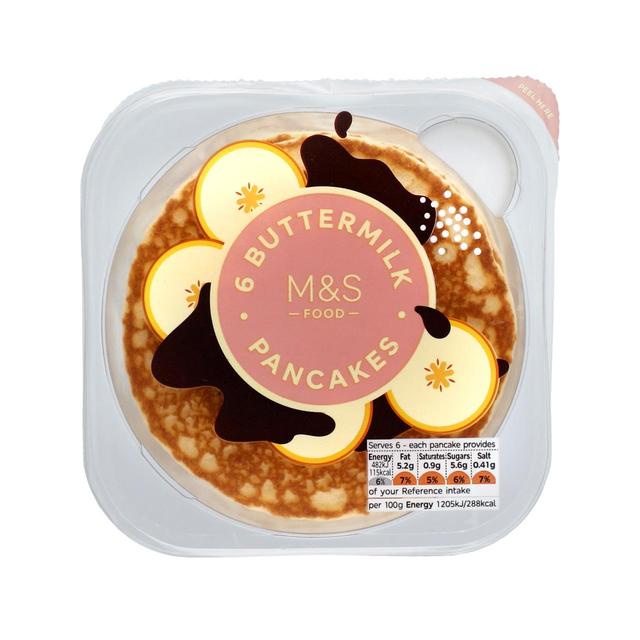 M & S 6 Buttermilk Pancakes, 240g