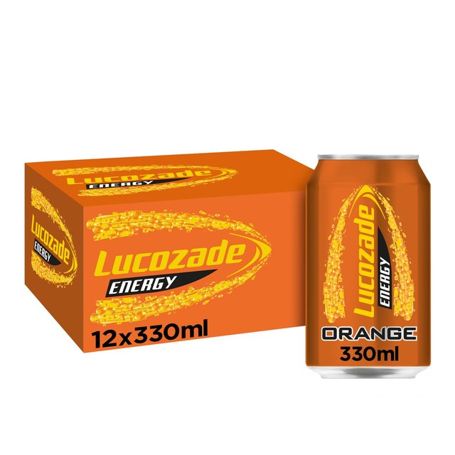 Lucozade Energy Drink Orange Multipack, 12 x 330ml
